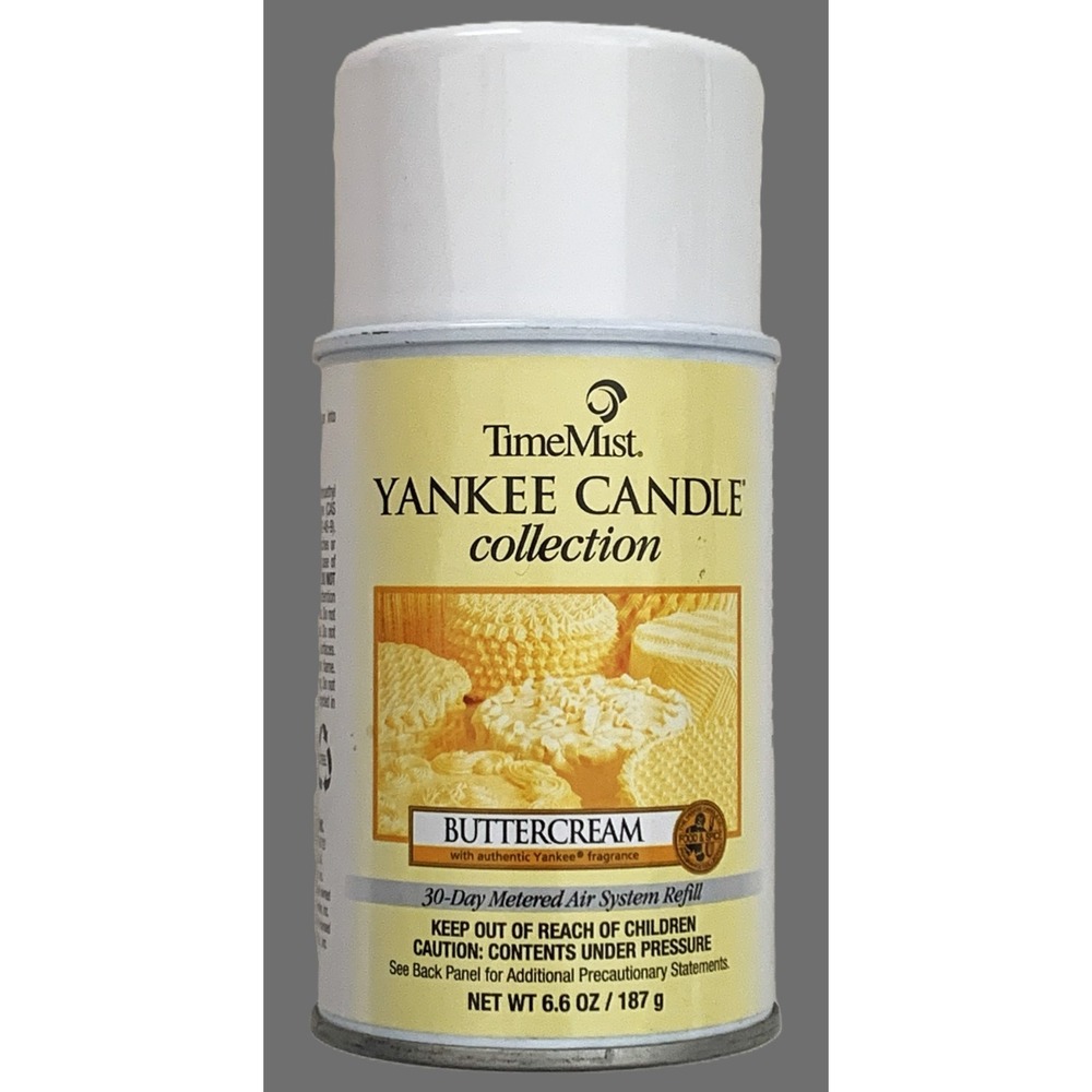 YANKEE‎ CANDLE Buttercream TimeMist Metered Spray REFILL CAN 6.6oz New Retired